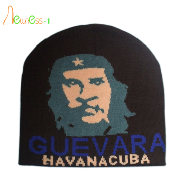 Cappello con ricamo personalizzato Logo in maglia jacquard