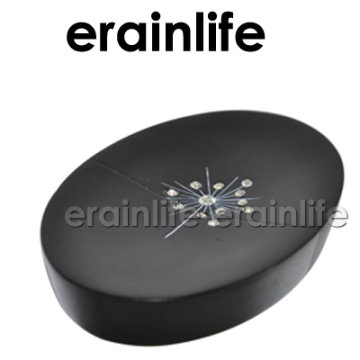 erainlife Elegance style Black color finishing Polyresin soap holder