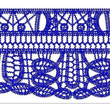 Dark Blue fashion lace for dress