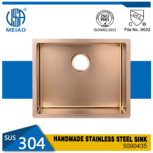 Rose Golden Design Quartz ձեռագործ խոհանոցային լվացարան
