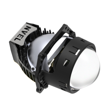 3 Inch Bifocal Lens High/Low Beam Headlights with Double Lamp Cup and Fan Heatsink for Hella Five Brackets - Universal