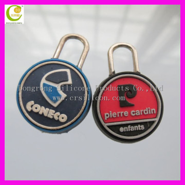 Factory New arrival bag meatal pvc zipper puller Zinc alloy fancy zipper slider Zipper head puller