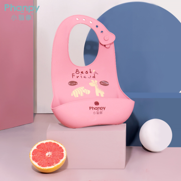 Bavoirs de sevrage pour bébé en silicone coloré personnalisé