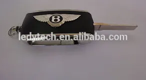 Bentley key 3 button remote flip car key cover case for BENTLEY CONTINENTAL GTC SUPERSPORT