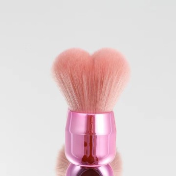 Nail Cleaning Brush - Soft Cosmetic Heart Shaped Powder Dust Removal Brush