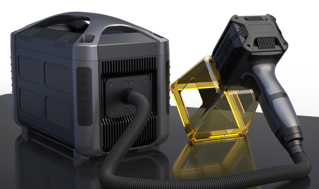 Hand held fiber laser marking machine