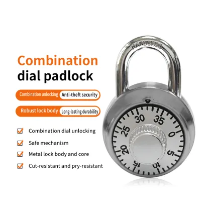 Anti-theft Zinc Alloy Rustproof Dial Combination Padlock