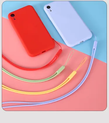 Multicolor Liquid Silicone Wrist Lanyard - Creative Key Lanyard Elastic