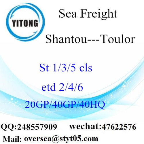 Shantou Hafen Seefracht Versand nach Toulor