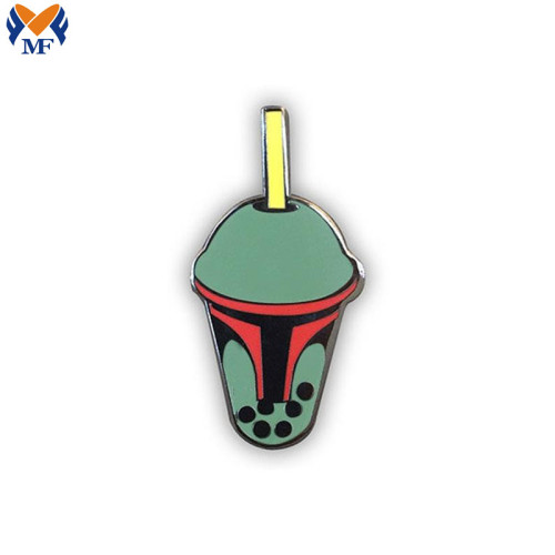 Souvenir Gift Metal Customized Spaceship Cartoon Brooch