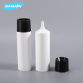 safe and durable lubricant grease gear oil packaging tube with nozzle