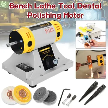350W Adjustable Speed Mini Polishing Machine For Jewelry Motor Tool Lathe Bench Grinder Kit US/EU Plug Polisher