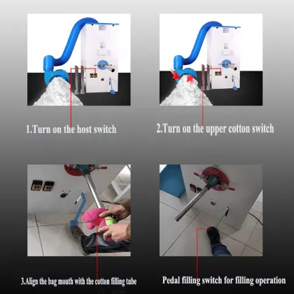 High-Efficiency Dual Nozzle Duck Down Jacket Filling Machine