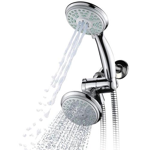 round abs plastic chrome top shower head