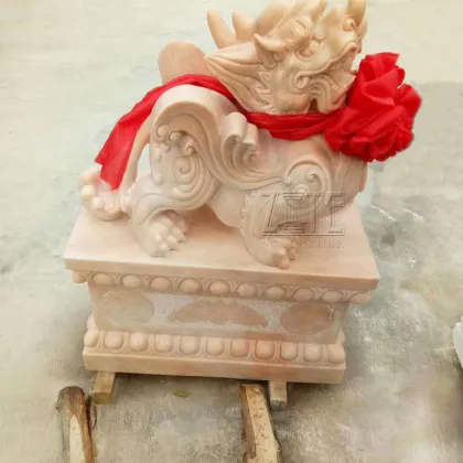 Custom outdoor decorative natural stone pixiu statue sculpture