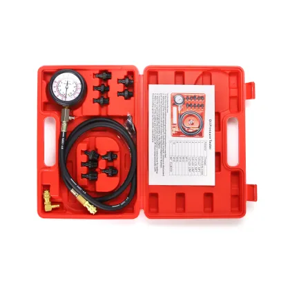 Auto Accessories Hydraulic Oil Pressure Gauge Kit - Engine Diagnostic Test Tool