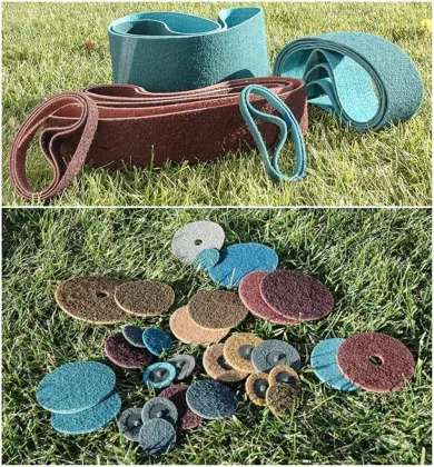 new abrasive materials nylon non woven sanding belts