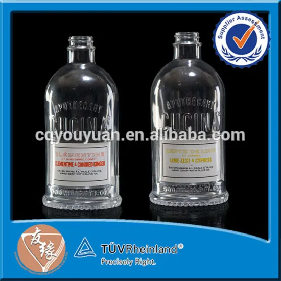 Super Flint Glass Airless Pump Bottle Foam Pump Bottle 500ML