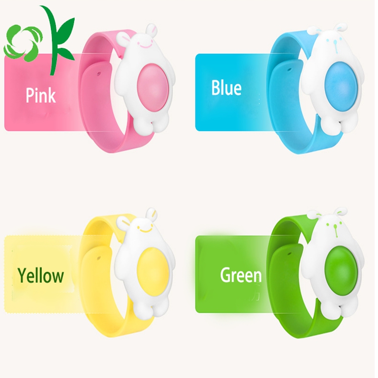 BPA Off Insect Repellent Bracelets Silicone Mosquito Bands