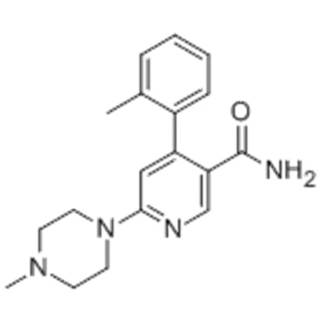 3-PIRIDINCARBOXAMIDA, 4- (2-METILFENIL) -6- (4-METIL-1-PIPERAZINILO) - CAS 342417-01-0