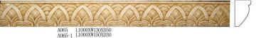Building Brown Decorative Crown Moulding , Sandstone Carved Corner