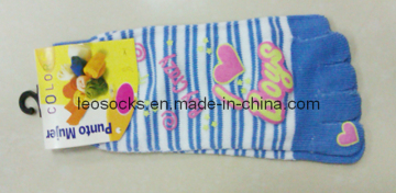 Offset Printing Toe Socks (DL-TS-05)