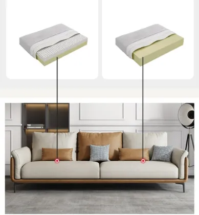 Modern Italian Latex Sofa for Small Apartments