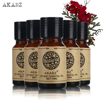 AKARZ Famous brand Musk Sandalwood Eucalyptus Osmanthus Honeysuckle essential oil Aromatherapy Massage Spa Bath skin care 10ml*5