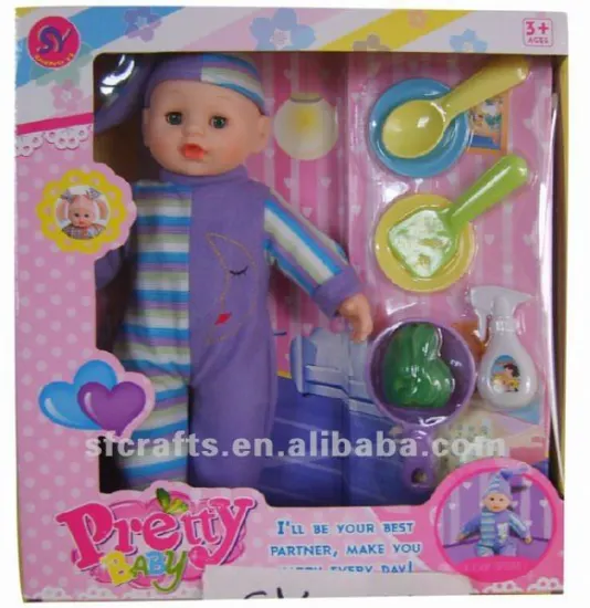 Pretty plastic baby dolls with music