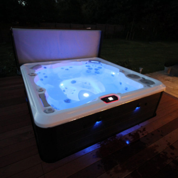 Extra Large Affordable 6 Person Outdoor Acrylic Hot Tub with LED Light