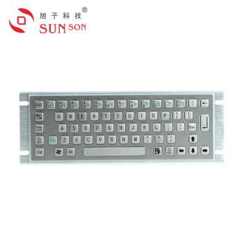 Public Self-service Device Stainless Steel Keyboard With 64 Keys