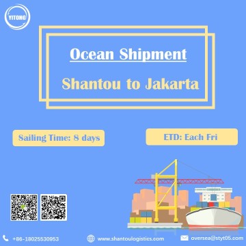 Ocean Sea Vracht van Shantou naar Jakarta