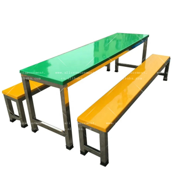 Customizable High-Quality Glass Fiber Reinforced Material Tables: Ideal for Canteens, Schools, and Outdoors