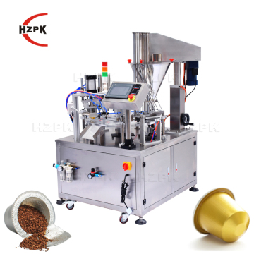 Sigilla di guarnizione del caffè in alluminio rotante automatico in polvere rotante - Factory del produttore HZPK HZPK