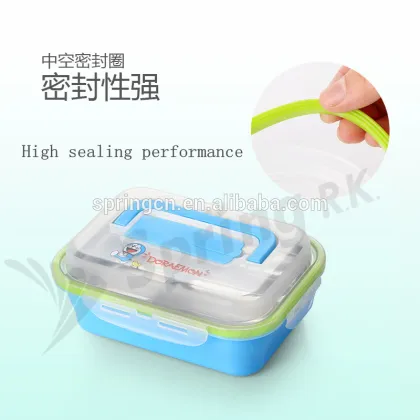 Wonderful color lunch box stainless steel bento with lock