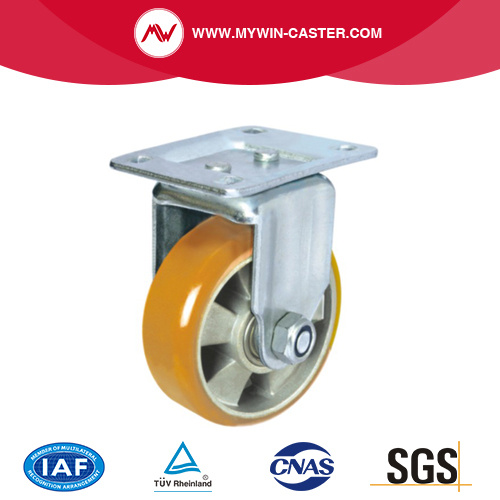 Kółko aluminiowe PU Wheel Plate Industrial Caster