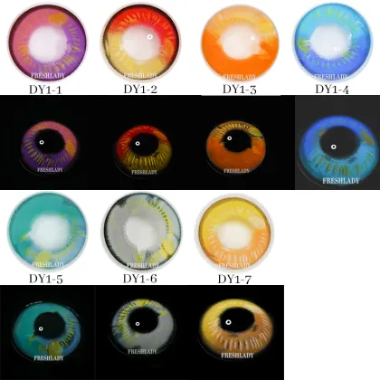 Liangguo Fresh Lady Green Snake Eye Cosplay Contact Lens for Halloween
