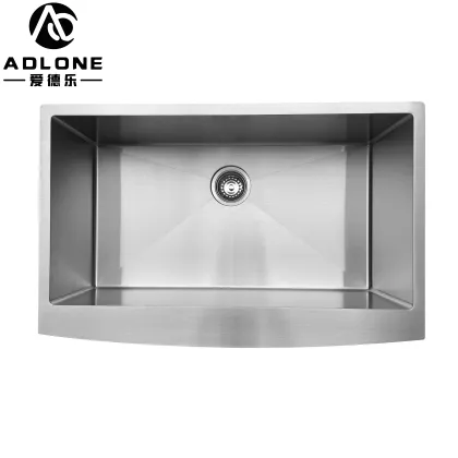 Handmade American Standard SUS304 Stainless Steel Apron Farmhouse Kitchen Sink