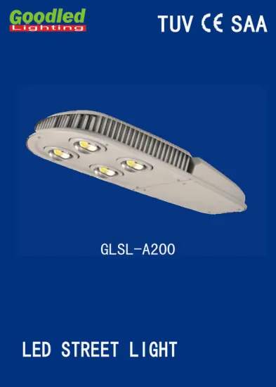 200w Led Street Light Bulbs Meanwell Driver , 80lux Led Light Bulbs