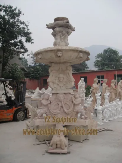 Natural Outdoor Grand Stone Fountain(FTN-D061)