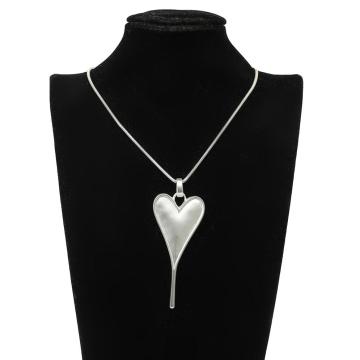 B&L Heart Pendant Necklace Sets with Gemstone Butterfly Charm, Custom Logo Bracelet, and Long Name Necklace C