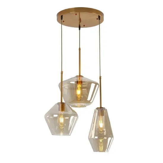 Adjustable Height Modern Glass LED Chandelier: A Nordic Creative Addition for Your Living Room or Bedroom