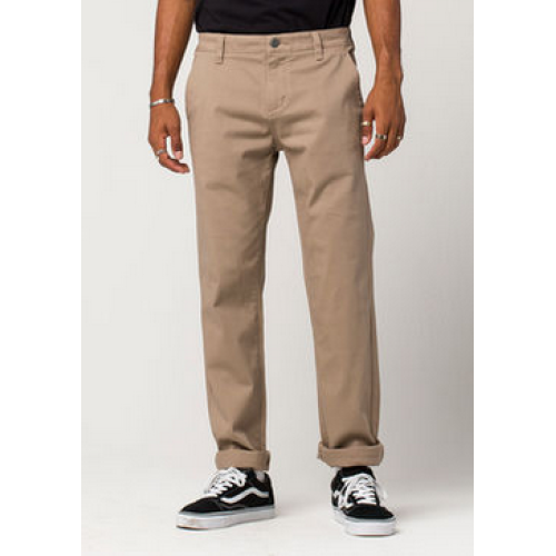 Mens Slim Straight Stretch Chino Pants