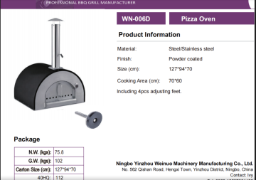 Pro-Grade Outdoor Large-Capacity Pizza Oven