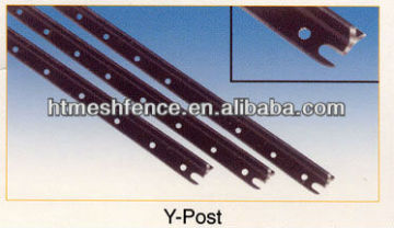 Black Bitumen steel Y angle bar fence Post china direct factory