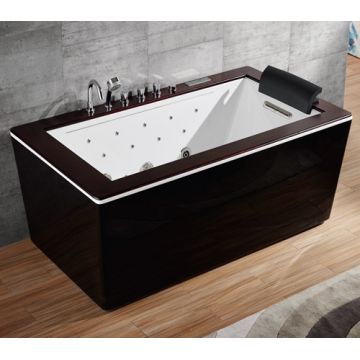 Acrylic Massage Bathtub Three Waterfall Inlets