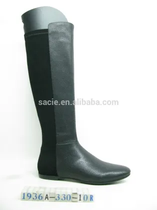 Stretch riding boots