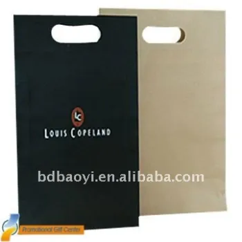 Die cut handle plastic packaging bag alibaba China