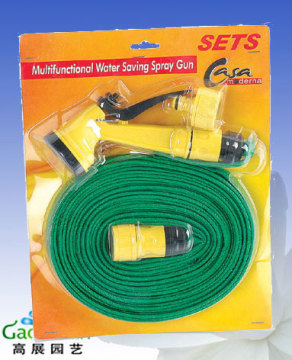 10m garden hose with 4-way nozzle kit