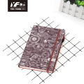 Notebook in pelle PU in stile post marchio personalizzato con cinghia elastico Diario con copertina rigida